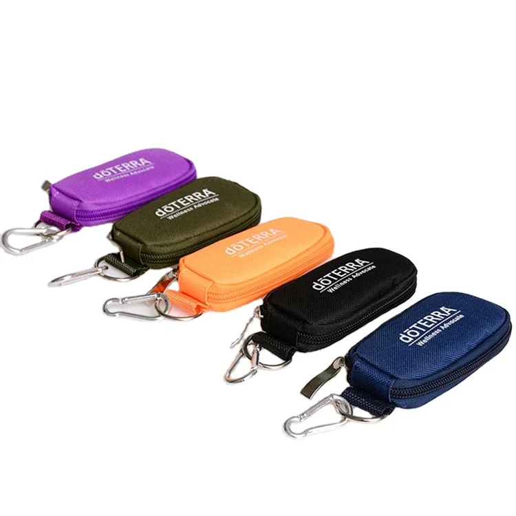 10 Hold 1ml 2ml Essential Oil Keychain case Portable Storage Bag doterra Pouch