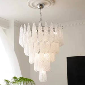 JACKSUN Crystal LED Chandelier Modern One Head Small Pendant Lamp for Villa Indoor Pendant Lighting Stainless Steel