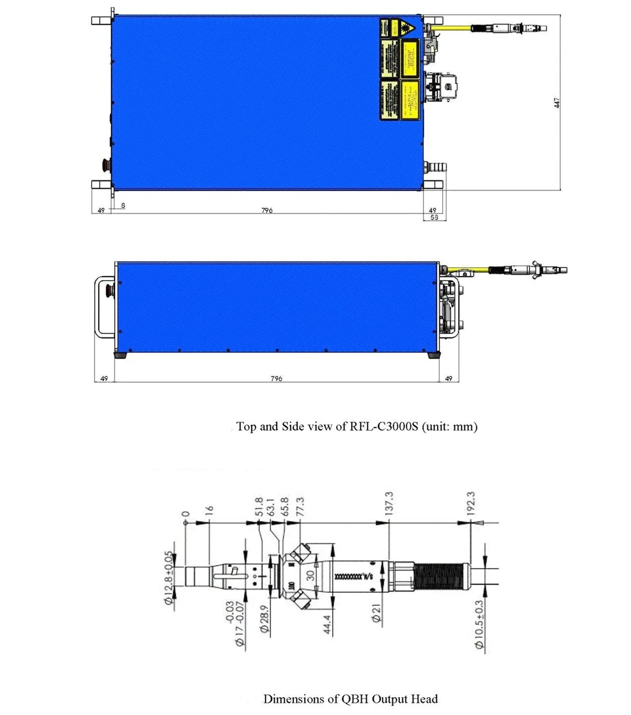 Fiber Laser Source Raycus 3000W for Fiber Laser Cutting Machine