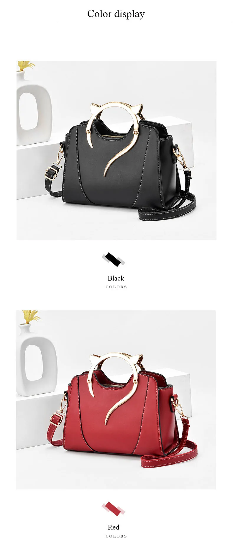 Latest Fashion Tote Bag Women Hand Bags Pu Leather Lady Women Handbags Purses Cross Body Shoulder Bag