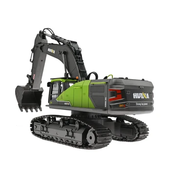 Huina 1593 1:14 22Ch合金ラジコン建設トラックおもちゃRc金属掘削機