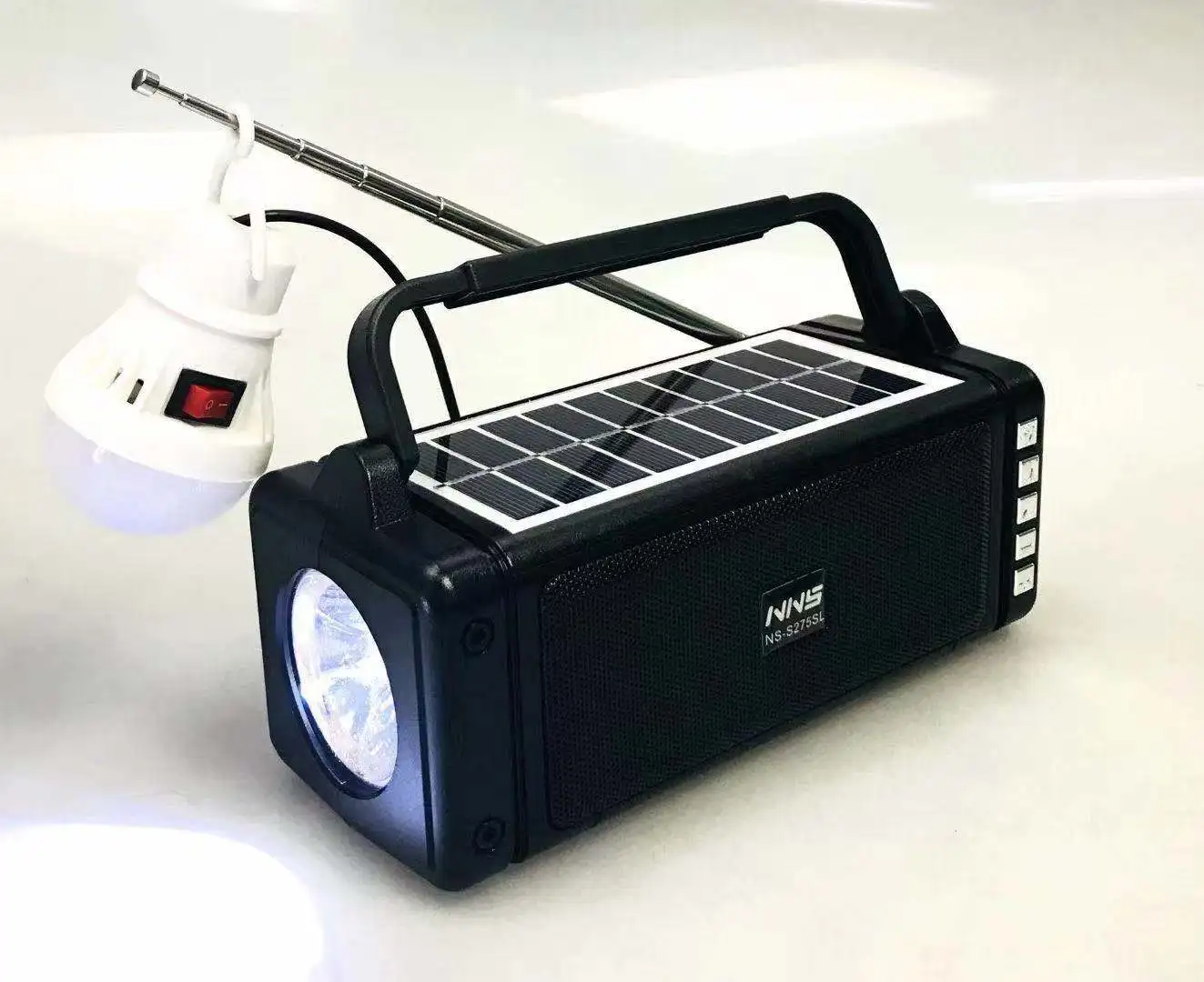 Two Way Retro Portable Radio Smart Speaker Wireless Solar Emergency Radio Solar Light Outdoor Nns Radio