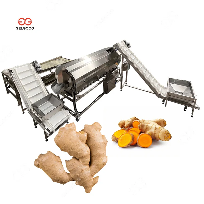 Full Automatic Potato Washing Cleaning Slicing Sugar Beets Peeling Machine for Potato