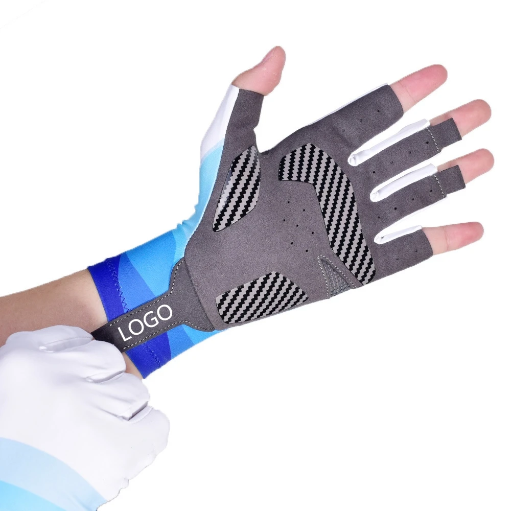 
UPF 50+ Sun Protection Fishing Gloves Neoprene Half Finger Gloves Outdoor 