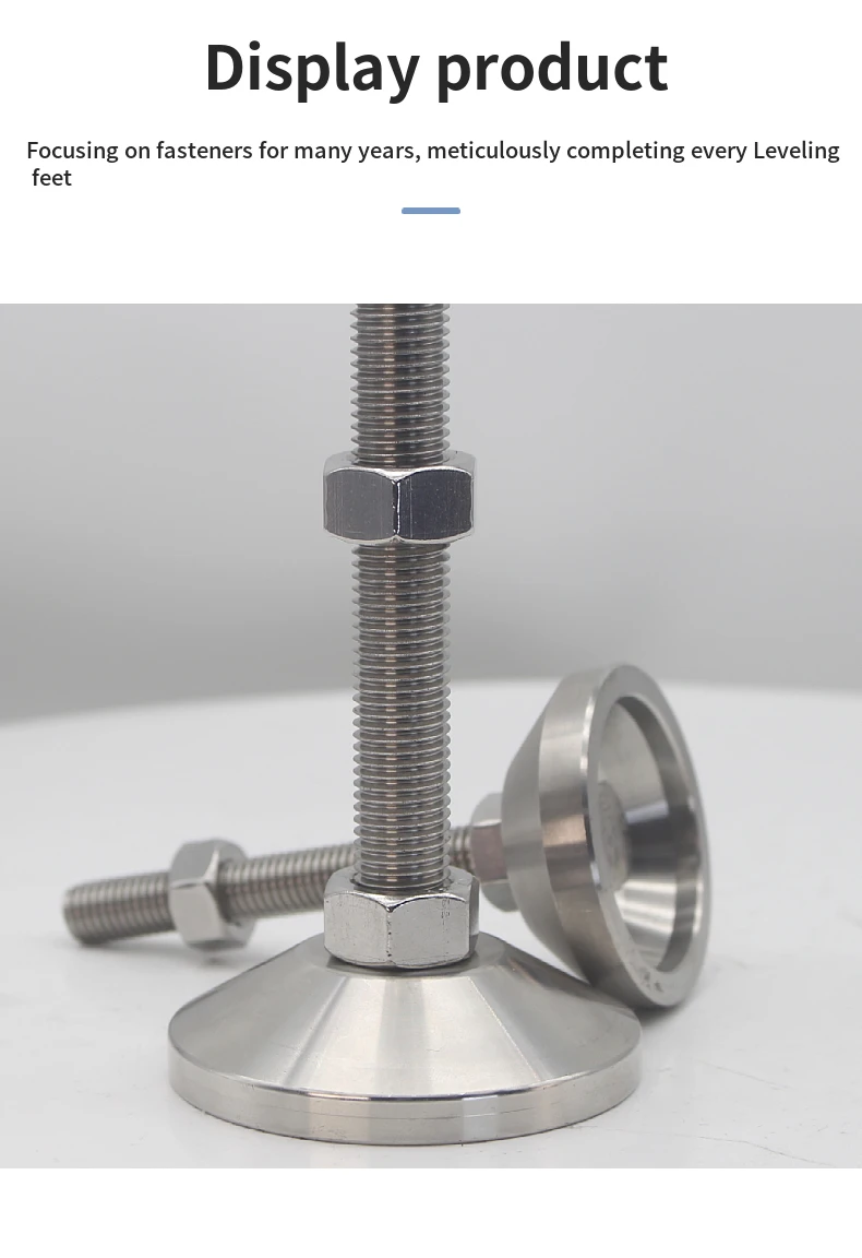 High Load Capacity Adjustable Metal Feet M16 Stainless Steel Adjustable