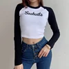 In Stock White Women's Crop Top Tee