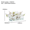 Artificial Magnolia With Glass Vase - FYA0121