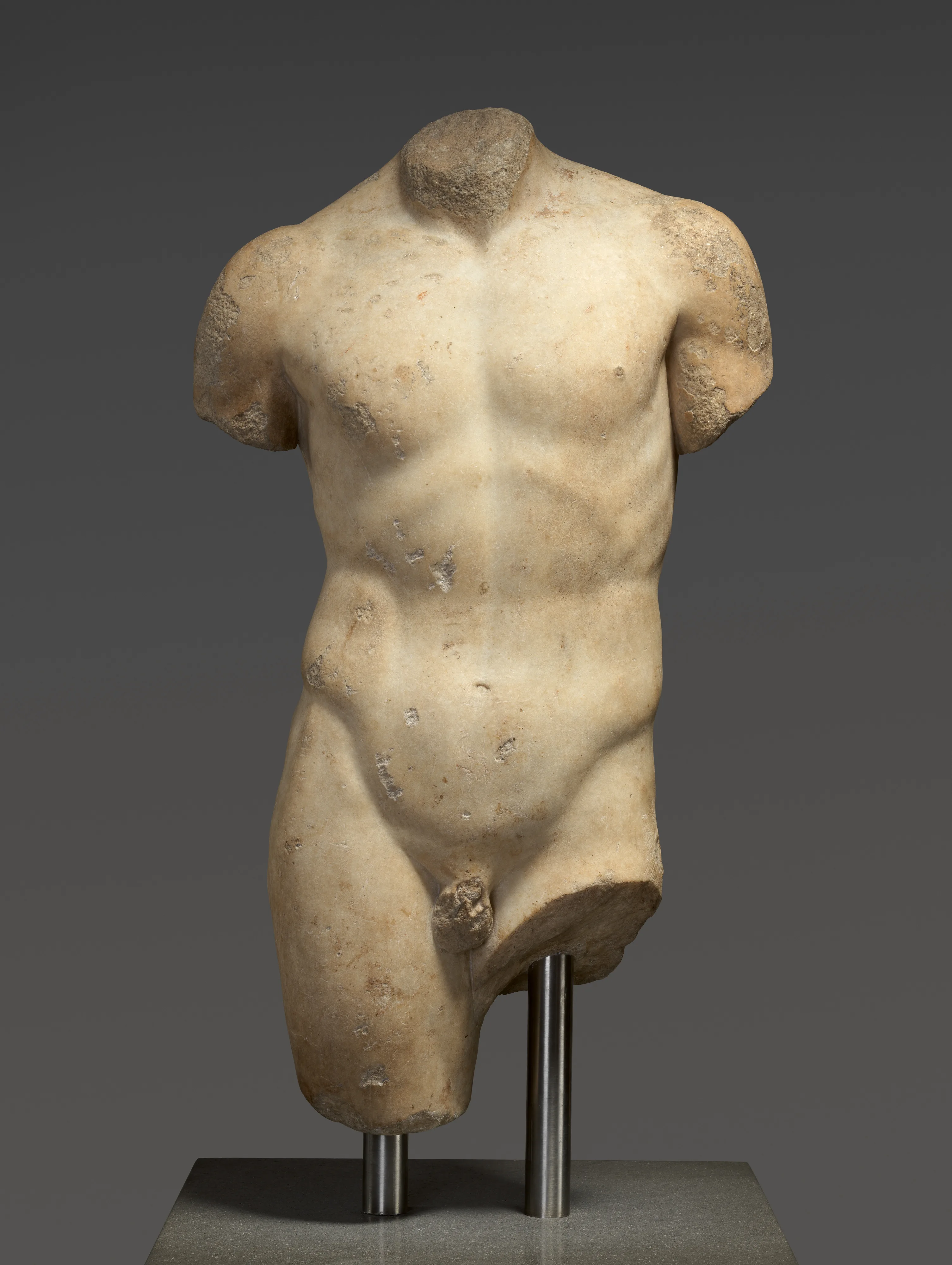 High Quality Hand Carved Antique Marble Torso with Head Statue for Sale
