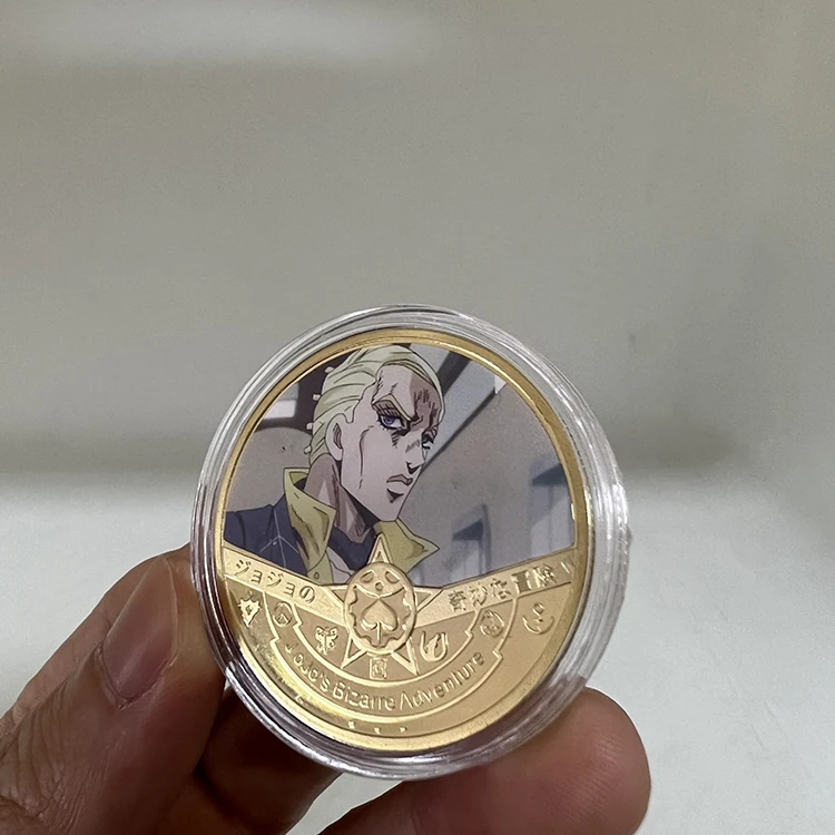 アマダ 世界の貨幣シリーズ シール Custom Japan Anime Jojos Bizarre Adventure Metal Coins