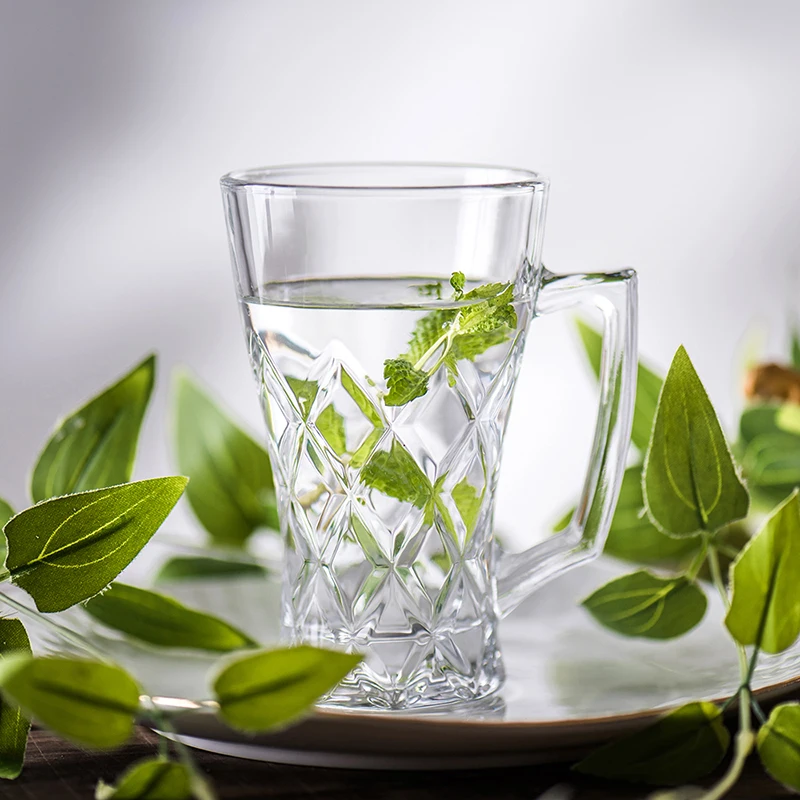 Simple Cups with Different Creative Patterns Simple Cups with Handles Coffee Cups Commonly Used in Family Restaurants