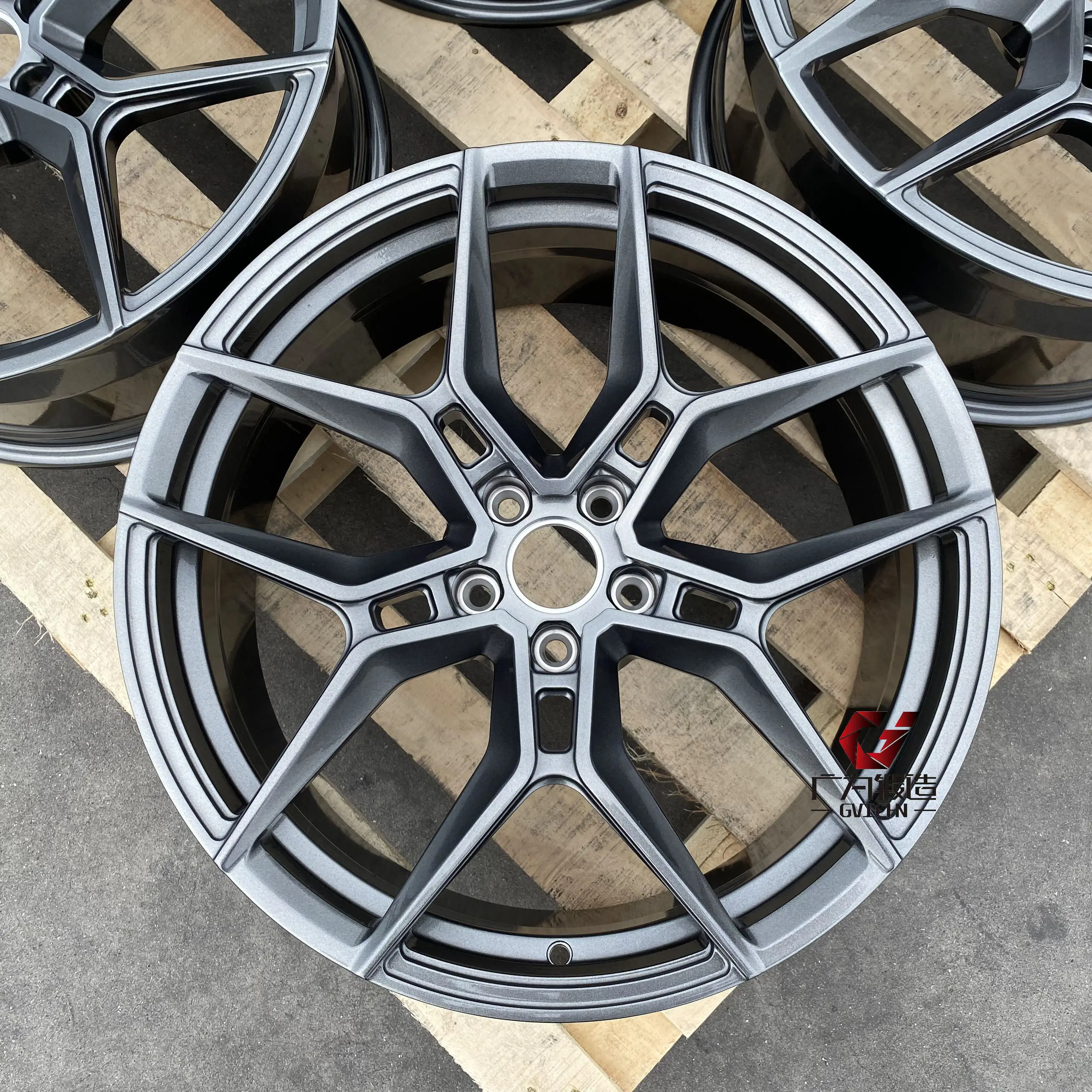 GVICHN Custom 16 17 18 19 20 21 inch Forged 6061Alloy Wheel Rim 5x112 5x114.3 5x120 5 Spoke Concave Passenger Car Wheel for BMW