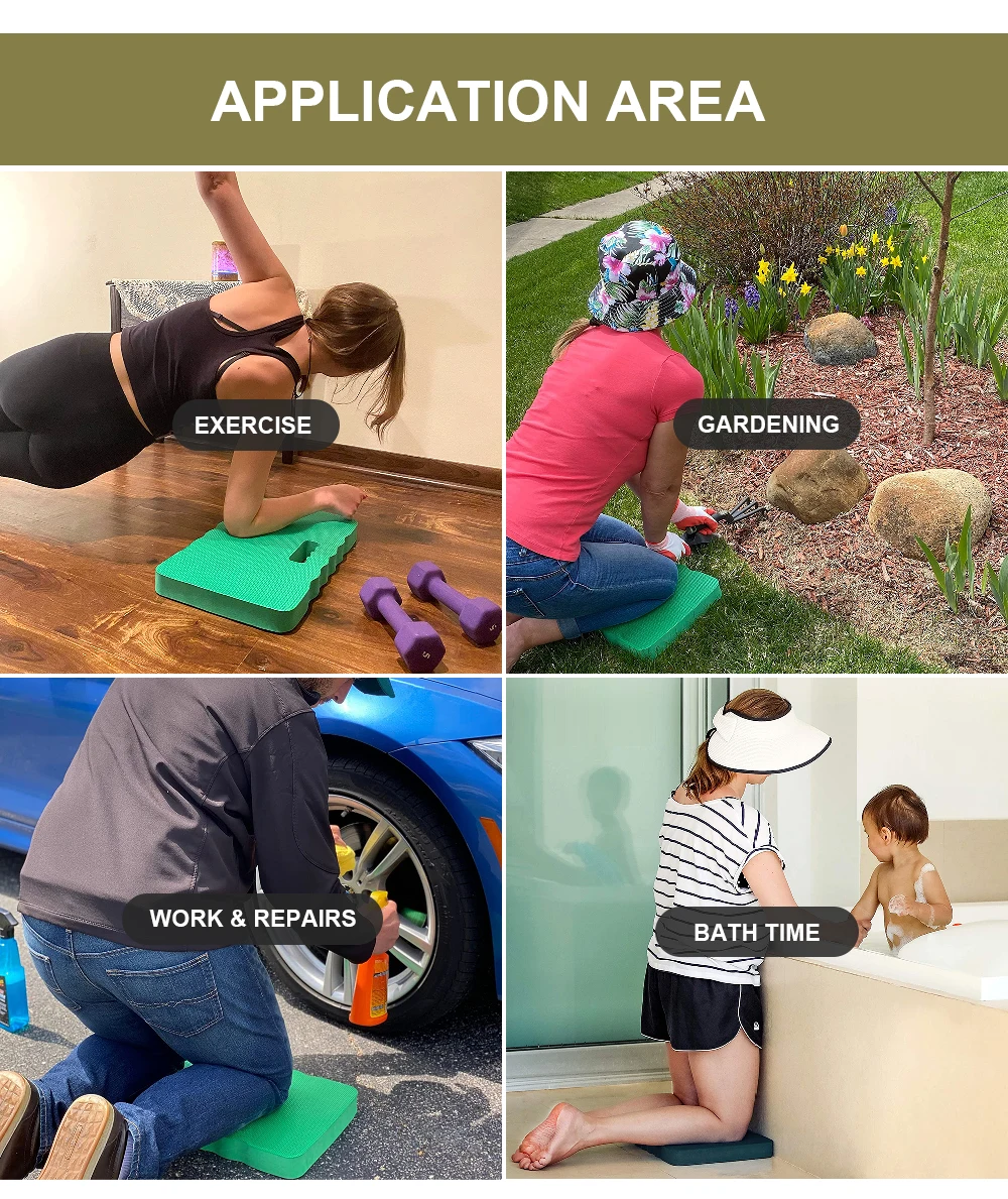 Eva Foam Soft Garden Kneeler Kneeling Pad Knee Cushion Yoga Knee Mats