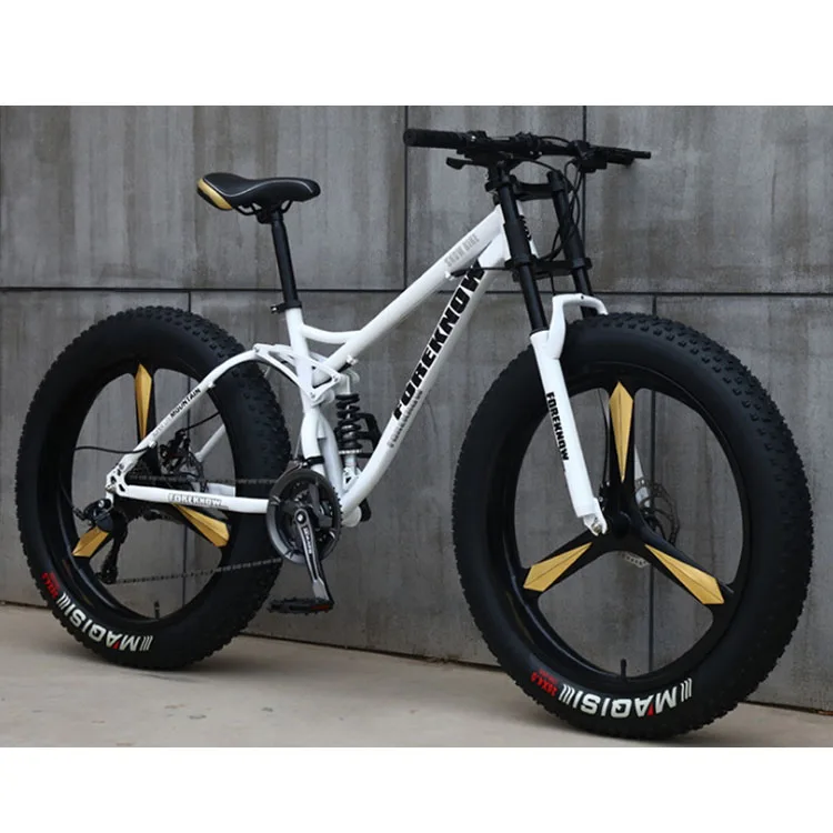 fat tire mountain bike with suspension