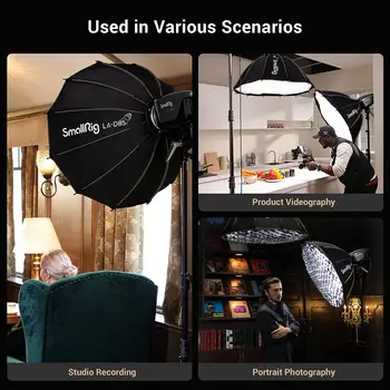 SMALLRIG Parabolic Softbox LA-D85 85cm Quick Release Soft Box for Bowens Mount COB Lights - 4158 product image