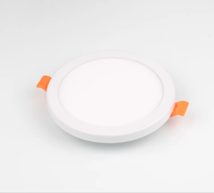 Free Sample Slim White Open Hole Adjustable Round Suspended Ceiling Recessed LED Panel Light 8W