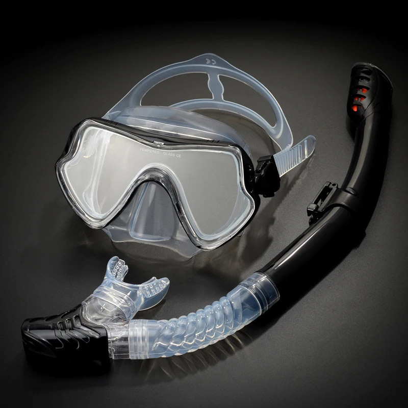 Unisex Professional Diving Mask And Snorkel Full Face Glasses Scuba ...