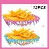 White-12pcs French fry box