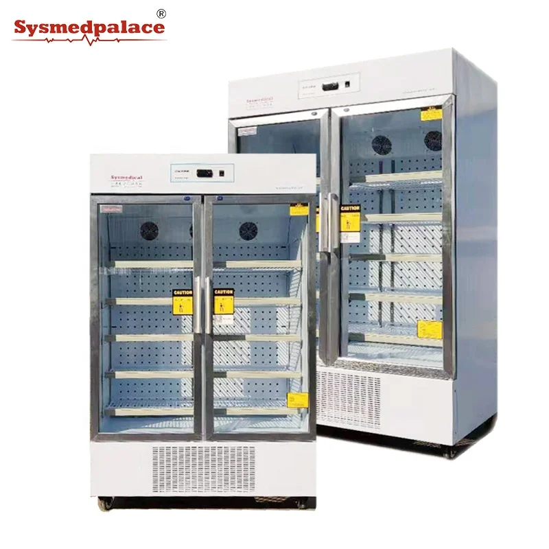 Sysmedical Custom freezer temperature control electronic commercial refrigerator double glass door medical IC Original and New