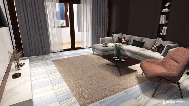 Full polished marble tiles floor ceramic porcelain 60 x 60cm floor tiles