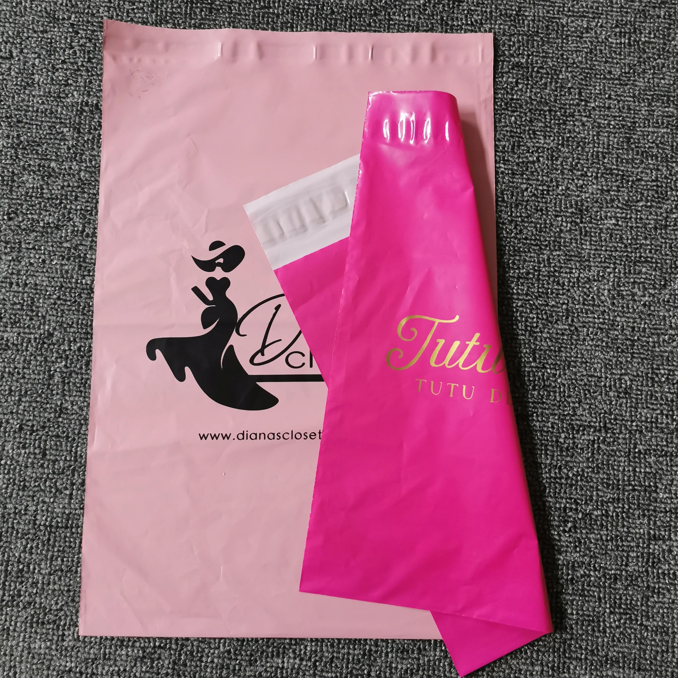 Manufacturer Wholesale Custom Printed Biodegradable pink Poly