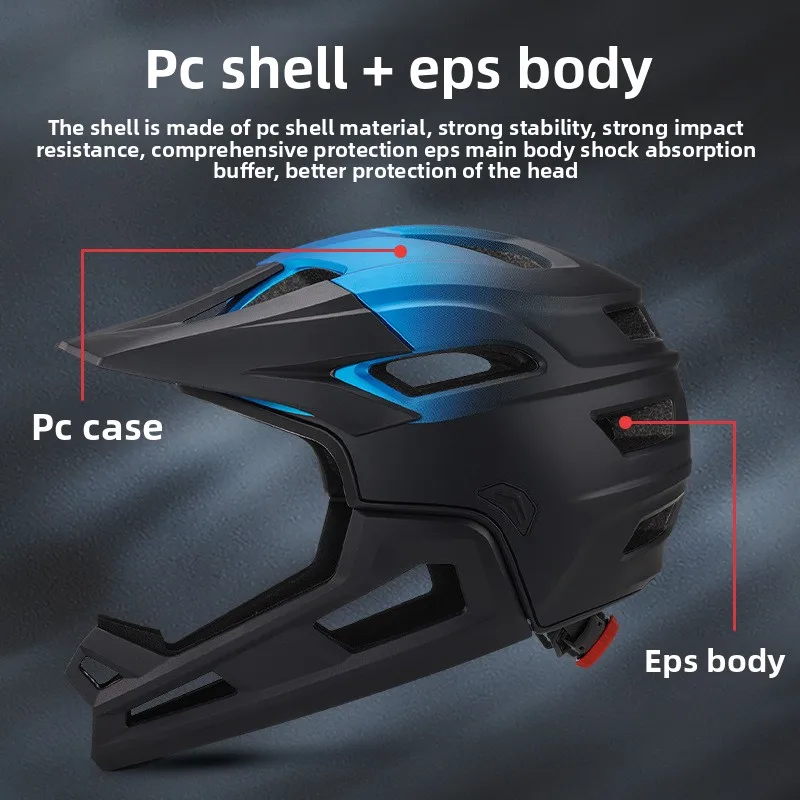 Populair nieuw product, prijs op maat van de fabrikant, MTB integraalhelm voor volwassenen, downhill fietshelm_voghion.com