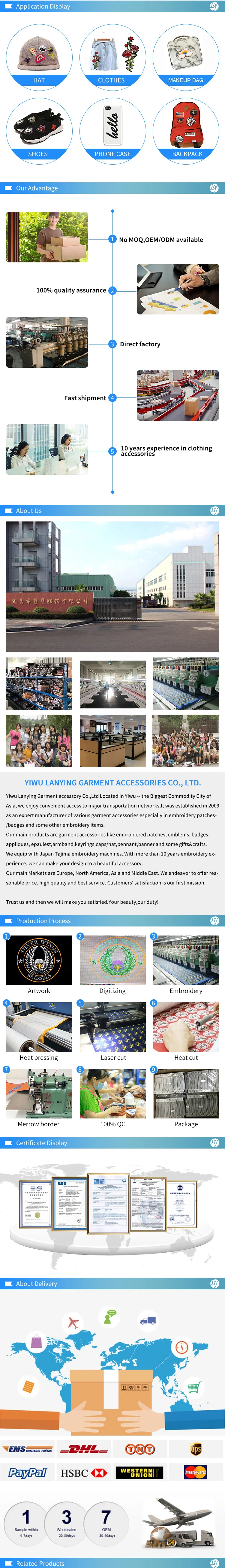 wholesale sewing supplies custom diy rubber badges