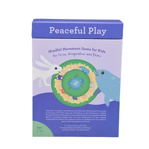 Customized Game Card Recognition Card Animal Name and Pattern Educational Playing Flash Card for Children