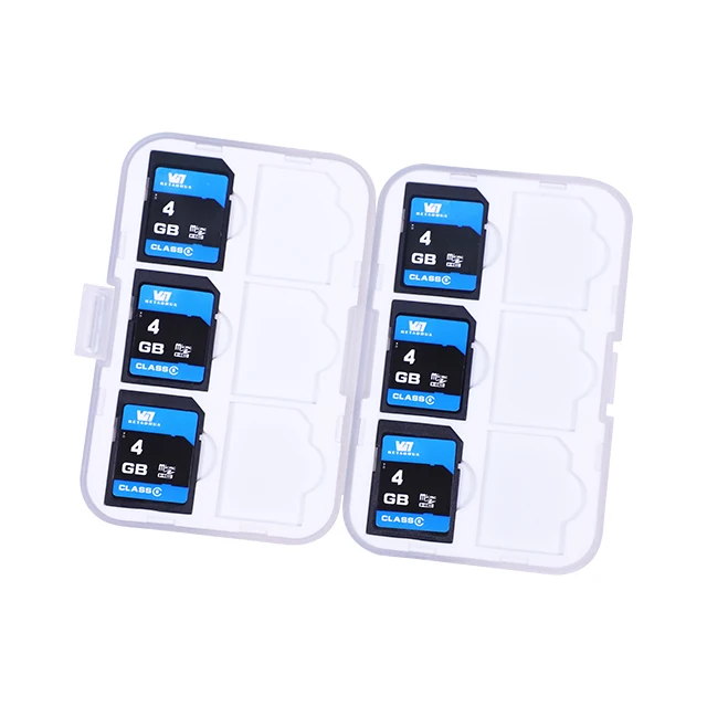 SD Card Storage Case Memory Card Holder 12 SD Plastic Card Cases