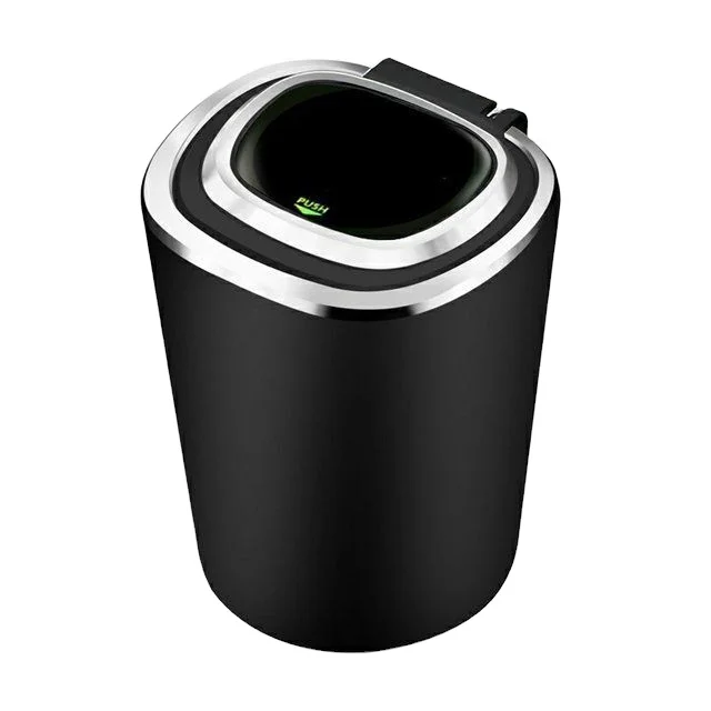 Customized Car logo Metal Inner Liner Smokeless Ashtray LED Light Universal Car Ashtray