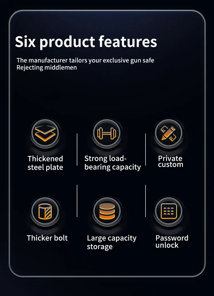 CEQSAFE High Quality Electronic Safe Box Fireproof Ammo Safe Cabinet manufacture