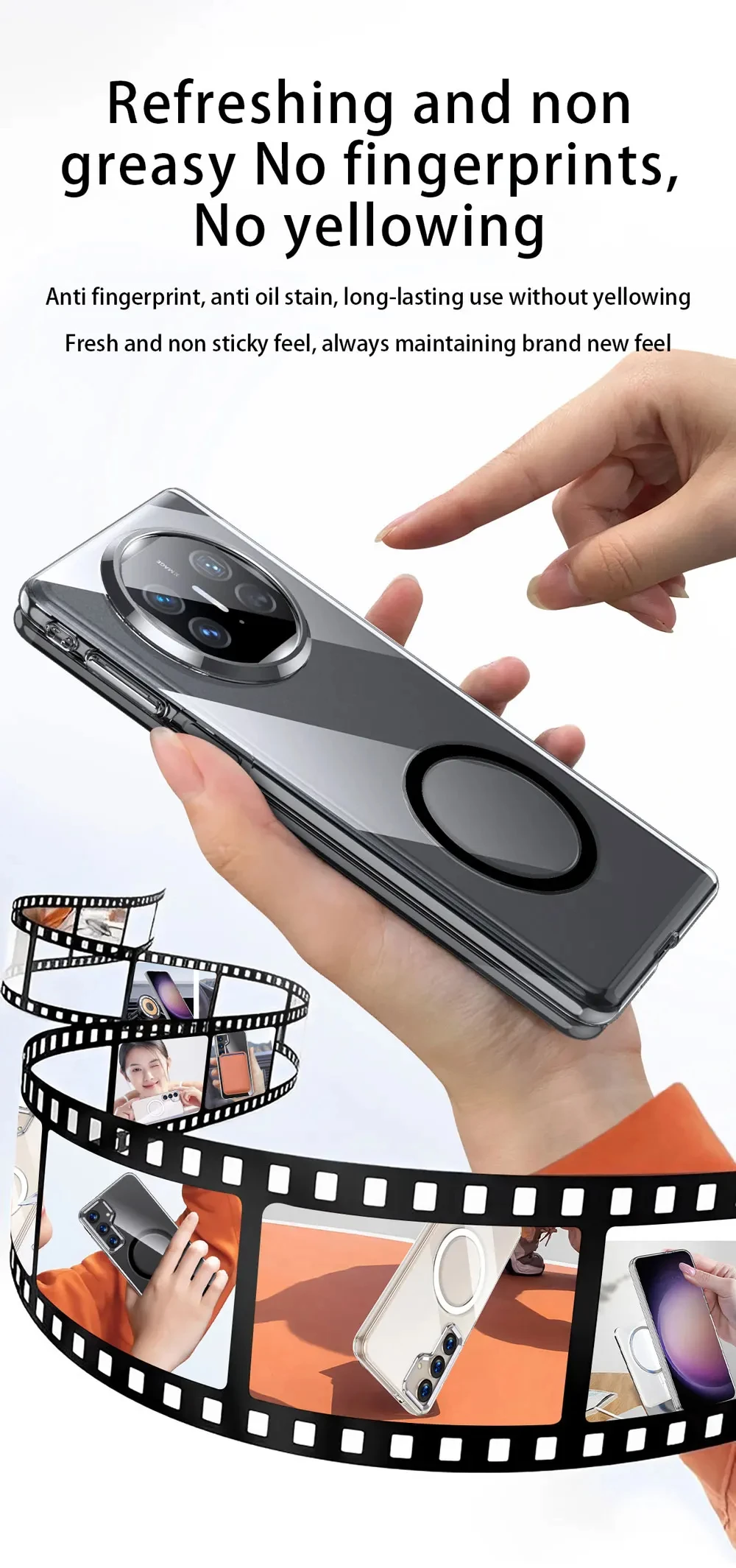 product for mate x5 x3 transparent hard pc magnetic shockproof camera protector case wls85 wlons-3
