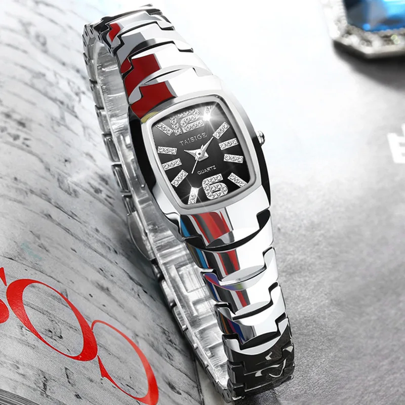 Waterproof Tungsten Steel Wristwatch for Women Luxury