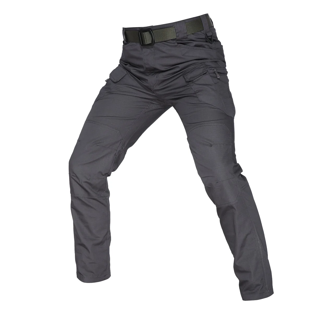 Men's Security Guard Uniform Pants Tactical Ripstop Multi Pocket Cargo Training Work Trousers Outdoor Hunting Hiking Wear