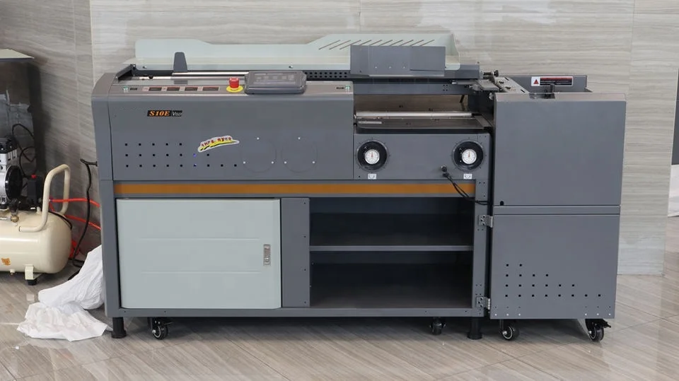 RUICAI S10E Auto Cover Suction Feeder A4 Size Digital EAV Glue Binding Machine With Nice Price