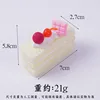 Tarta rectangular de mousse blanca