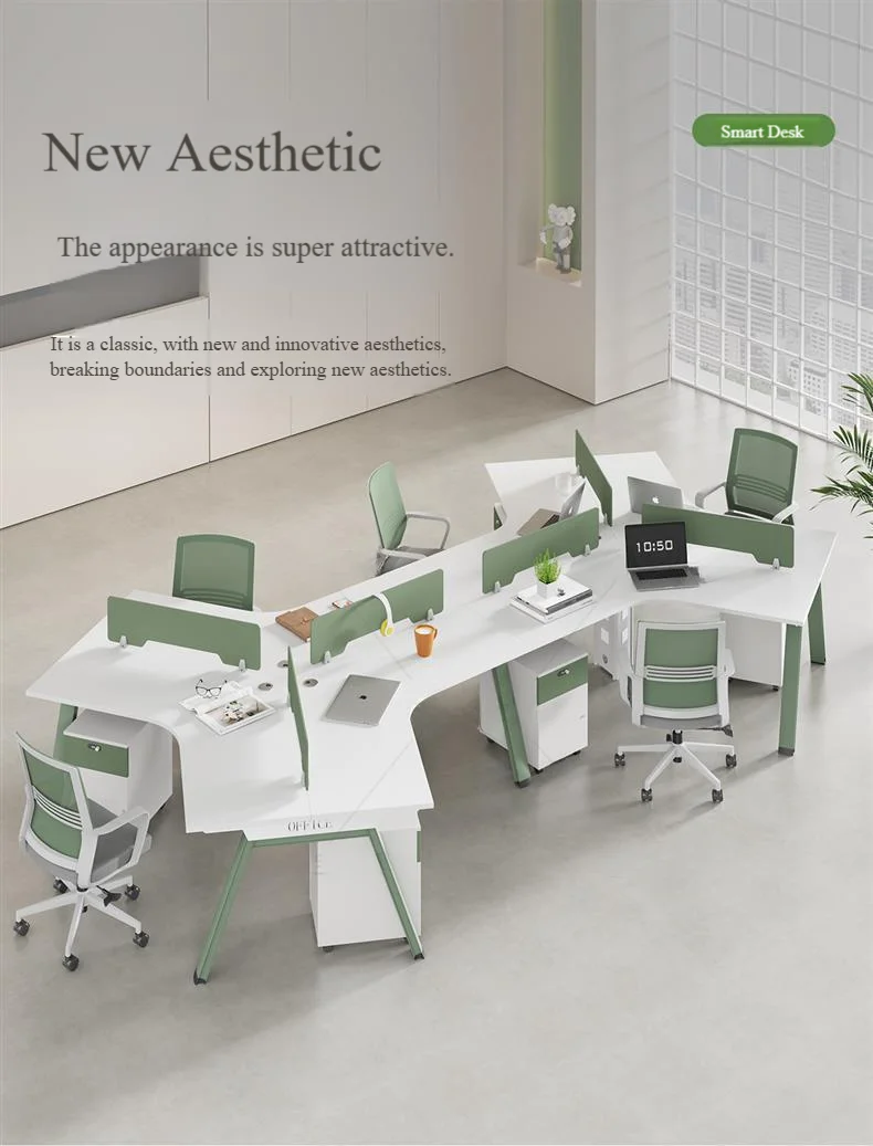 Modular 120 Degree Customizable Office Workstation Desk