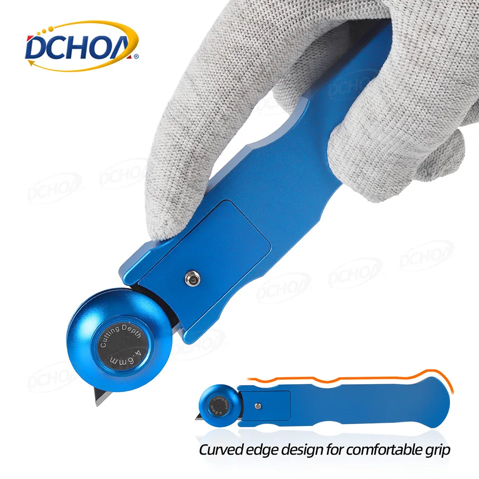 Dchoa Aluminum Trimmer Rotary Cutter Vinyl Wrap Cutter Safety Paper