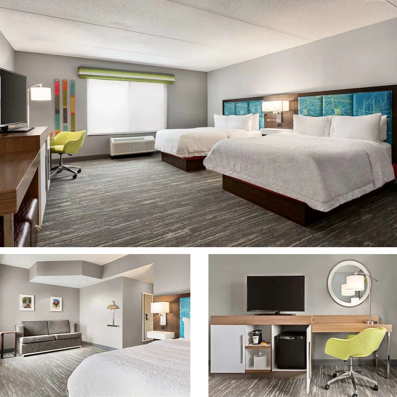 HP0120 производитель гостиничной мебели Hampton Inn современный дизайн столик для ванной комнаты под заказ Hotel