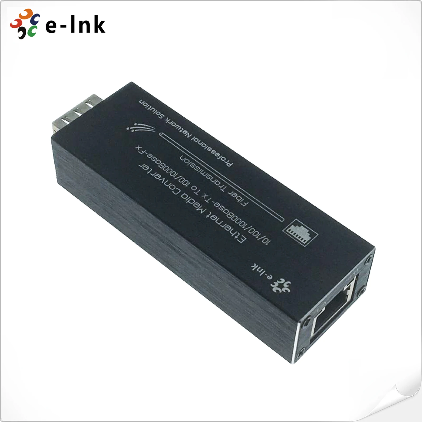 Micro Mini 10/100/1000BASE-T to 100/1000BASE-X SFP Media Converter Aluminum Case Including Power Supply