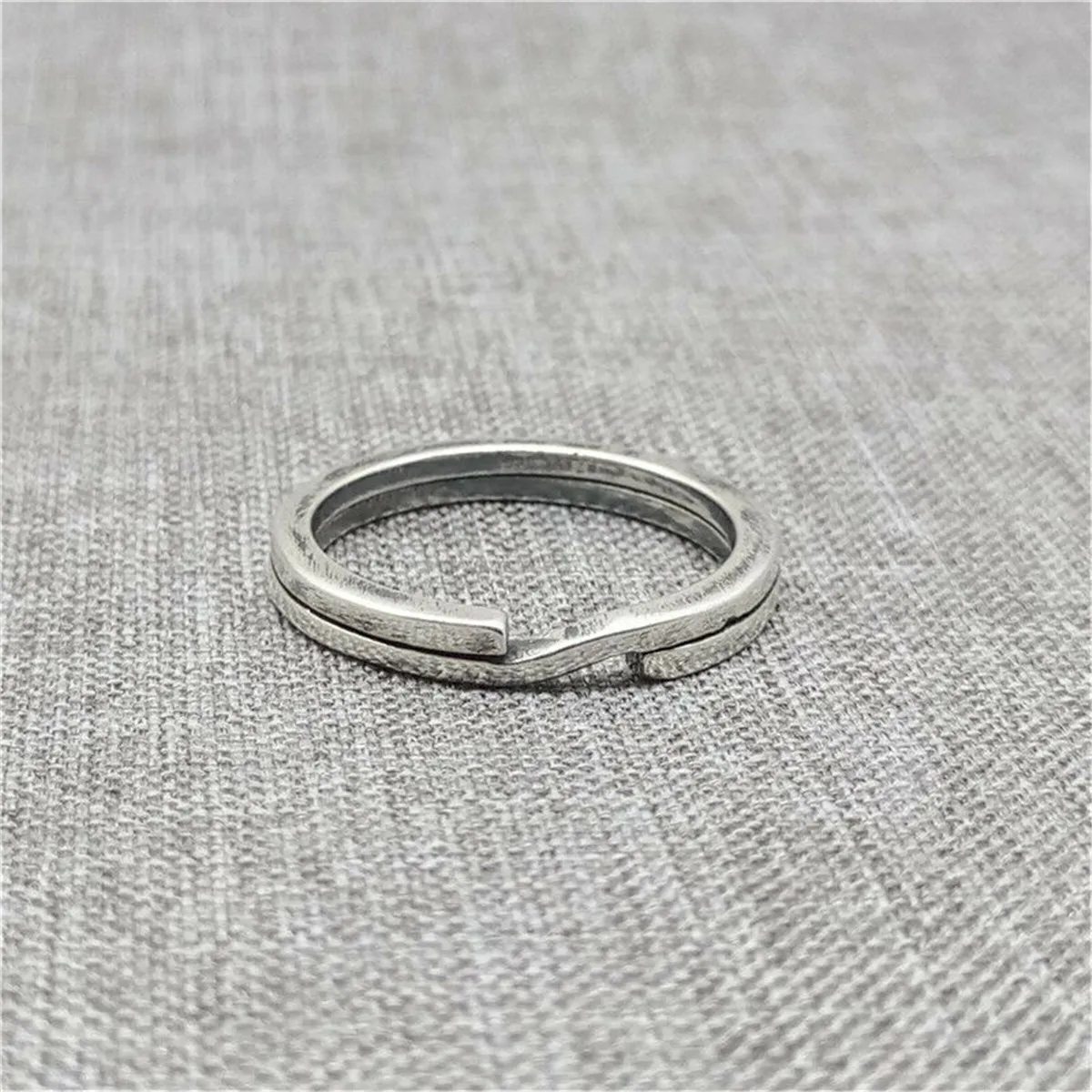 925 Sterling Silver Split Key Ring Clasp For Keychain Diameter 20mm