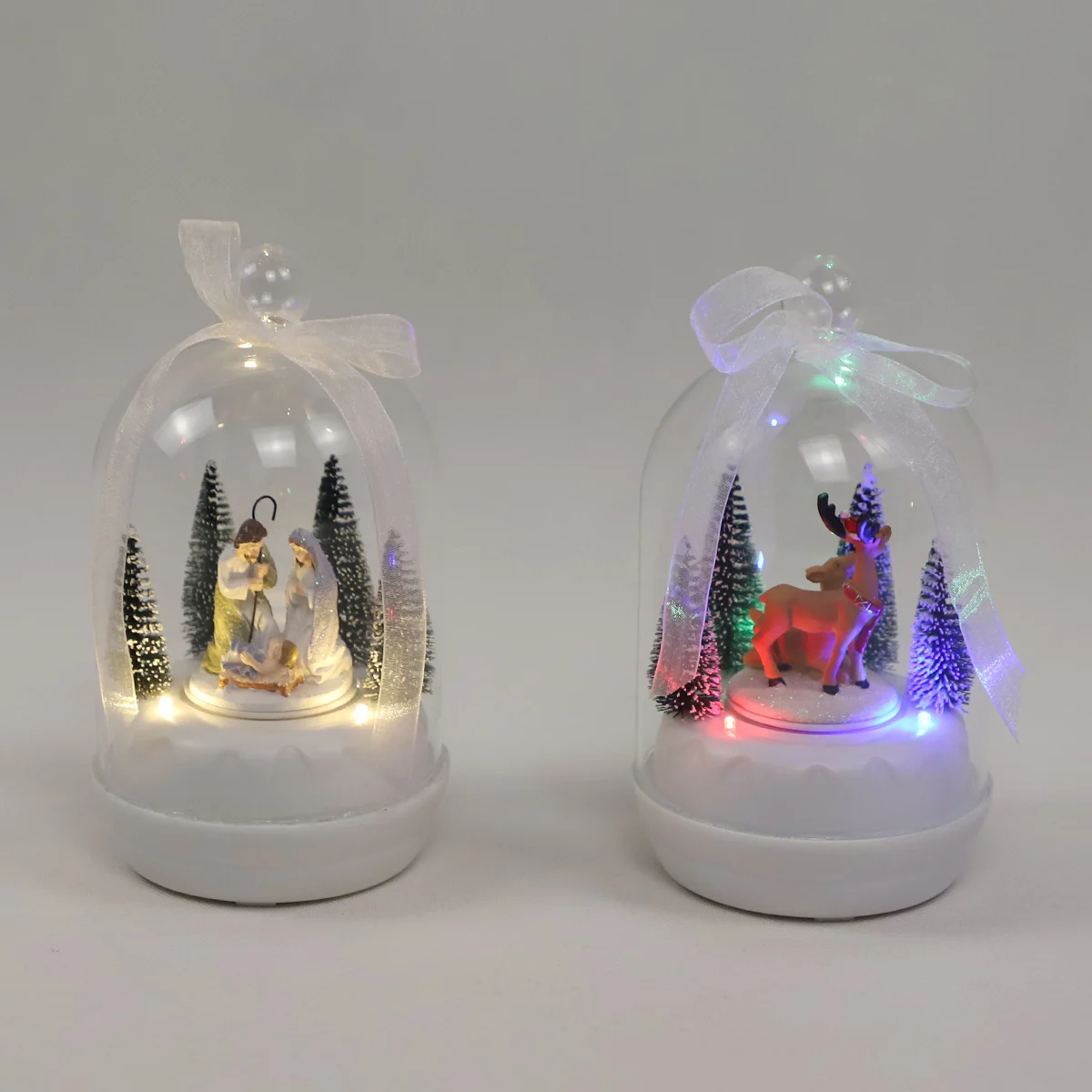 Factory Wholesale Creative Fantasy Fairy Tale Rotating Glass Music Christmas Ball