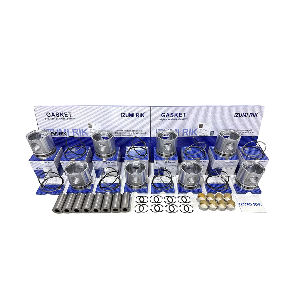 IZUMI RIK 8DC11, 8DC2, 8DC7 Sett stempel + stempelringer for Mitsubishi Reservedeler til dieselmotorer