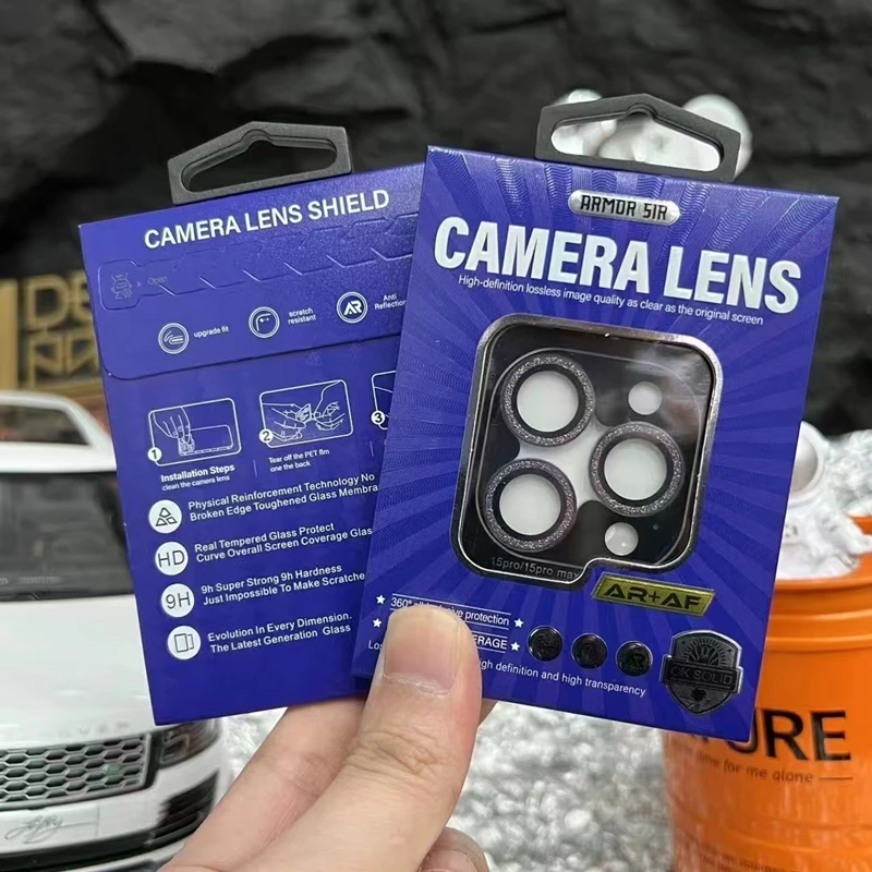 3PCS 3 Set Camera Protector Film Retail Package 3D 9H Camera Lens Protector Cover Camera Tempered Glass Packaging Box