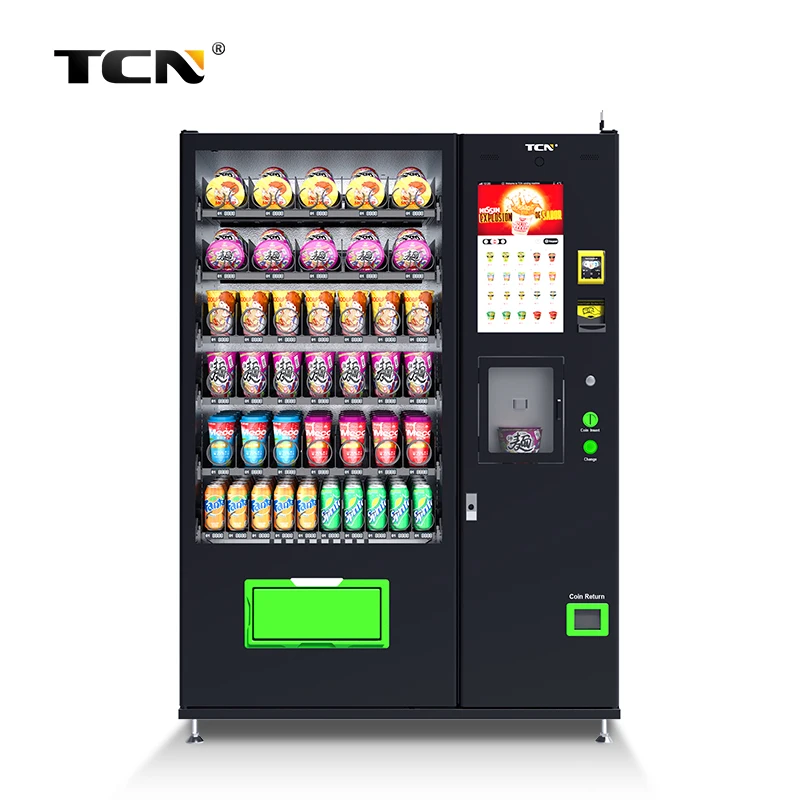 TCN Customized Vending Machine Cup Noodle Ramen Vending Machine With Hot Water