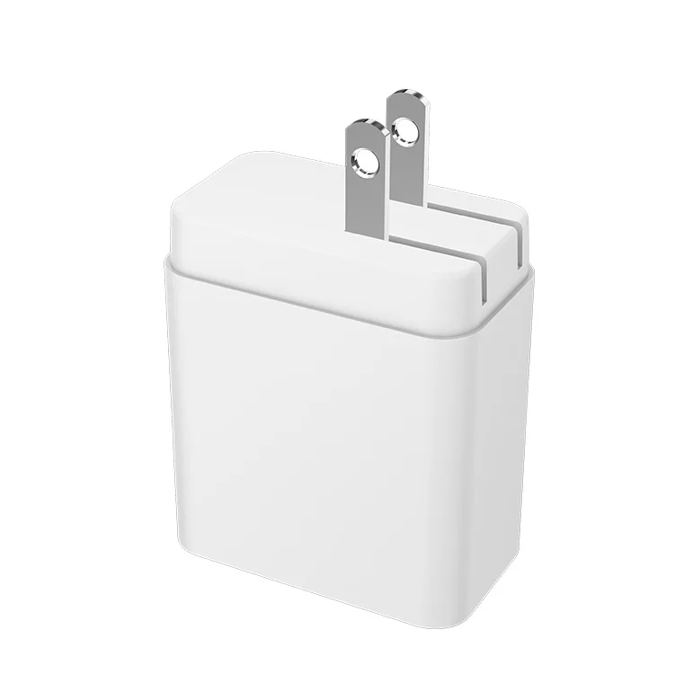 Wholesale PD65W Fast Charging Foldable USB Wall Charger Built-in Dual USB-C Ports for Laptop Multi-port Charger i20-65W