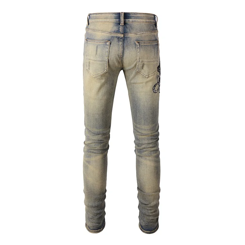 【AAKAM】Snake Printed Denim Pants ★男女兼用★追跡付 s-l1200.jpg