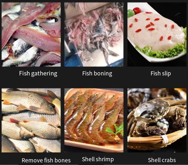 Fully Automatic Commerce  Fish Bone Remover Processing Machine Fish Deboning Machine Crab Meat Extracting Equipment