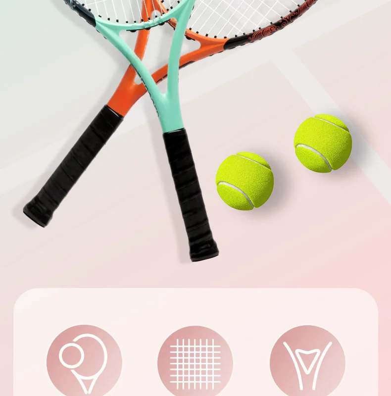 Tennis Racket for Adult Training Nylon Net Tennis Paddle With EVA Grip and Aluminum Frame manufacture