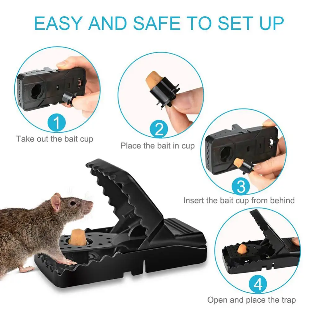High-quality Reusable Plastic Mousetrap to Catch Mice the New Mousetrap Mouse Killer