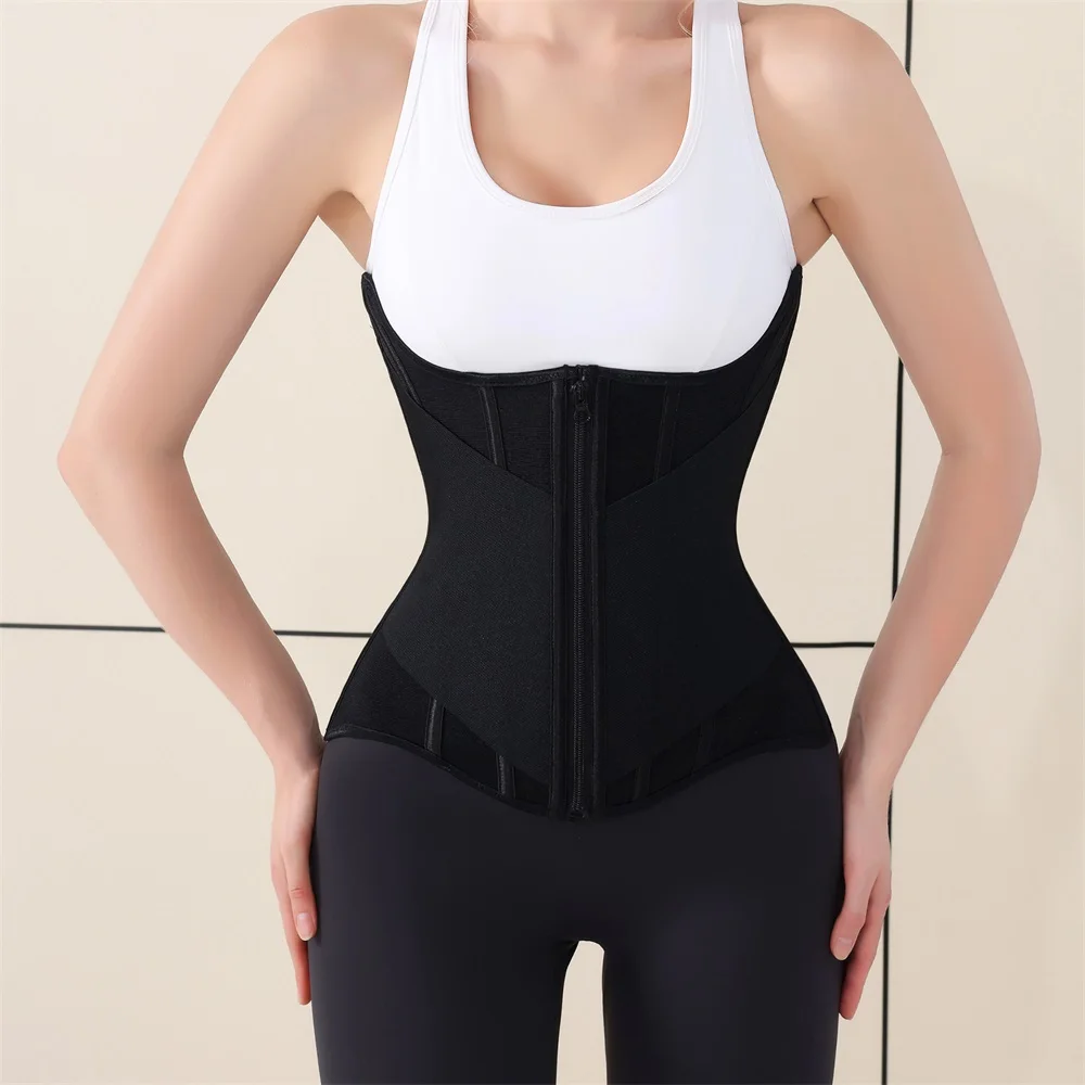 Zipper Waist Cincher Trimmer Wrap Girdle Full Body Corset Waist Trainer Shapewear Trimmer Shaping Tummy Control Shaper for Women manufacture